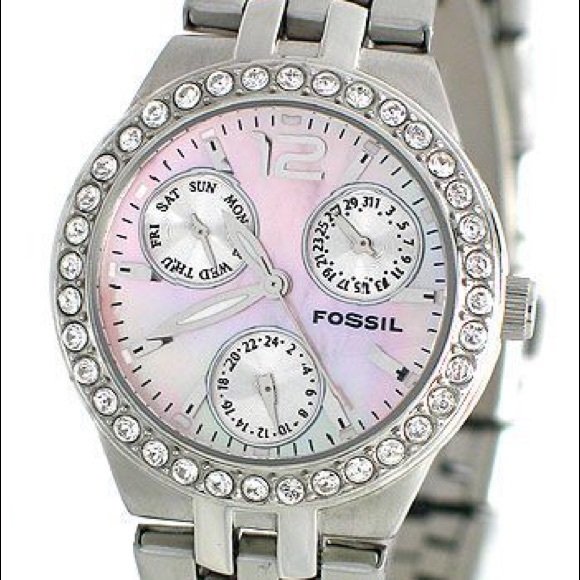 Fossil Accessories - Fossil Stainless Steel Watch Mother of Pearl face